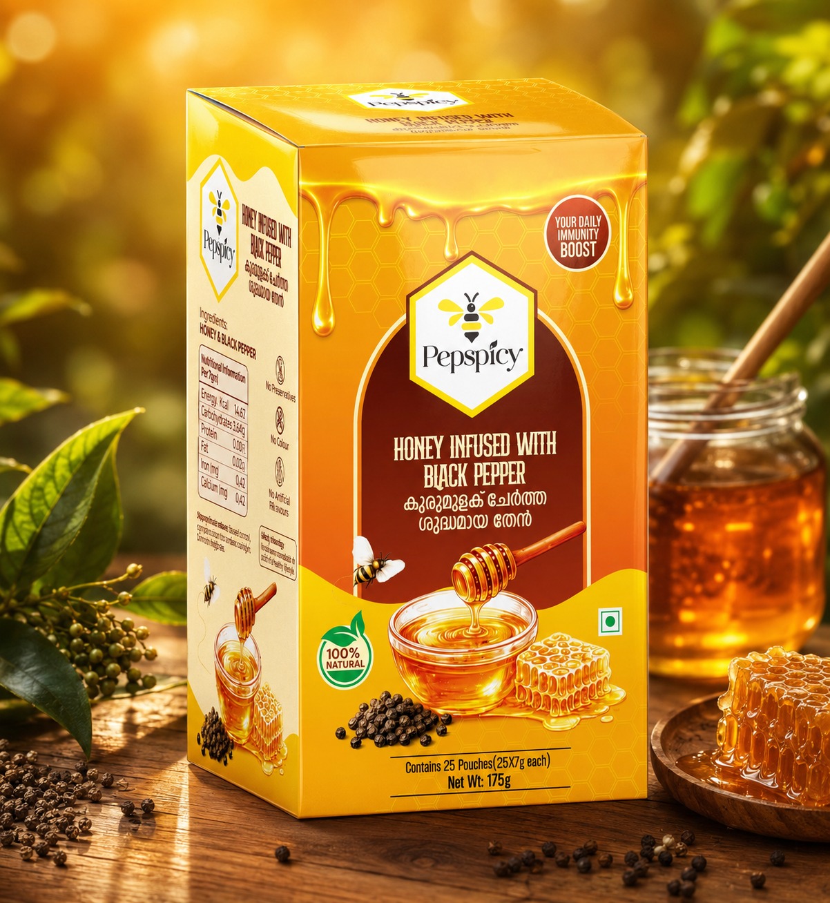 Honey Infused with Black Pepper